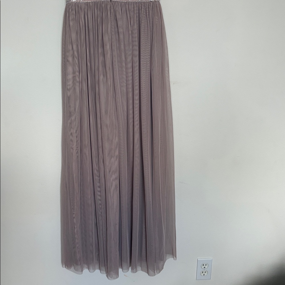 Adrianna Papell Mauve Maxi Dress Size 2 - Picture 6 of 14